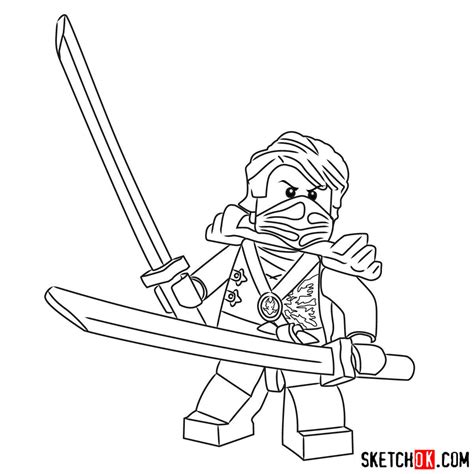 Ausmalbild: Lego Ninjago Lloyd Zx